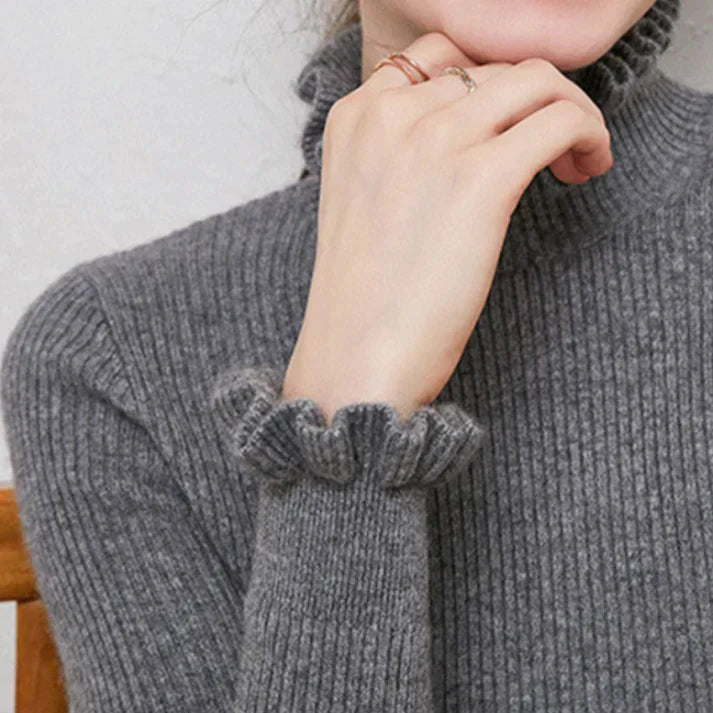 Damen Kaschmir Rollkragenpullover Weich