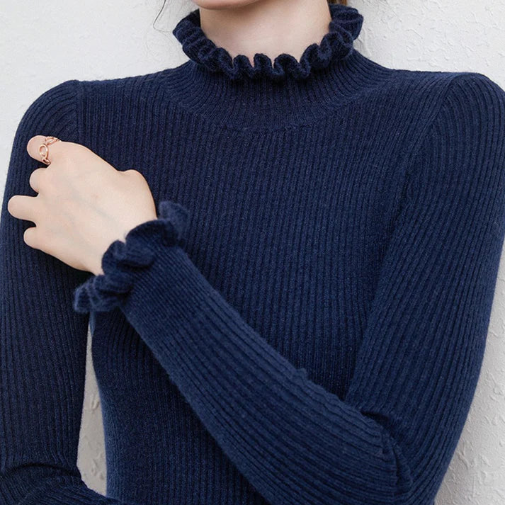 Damen Kaschmir Rollkragenpullover Weich