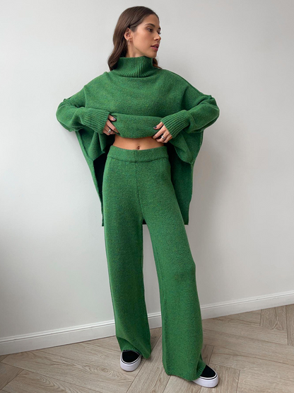 Damen Oversize Strickpullover Weich