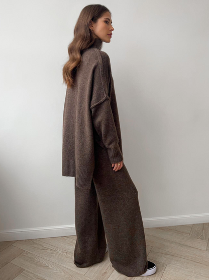 Damen Oversize Strickpullover Weich