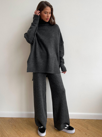 Damen Oversize Strickpullover Weich
