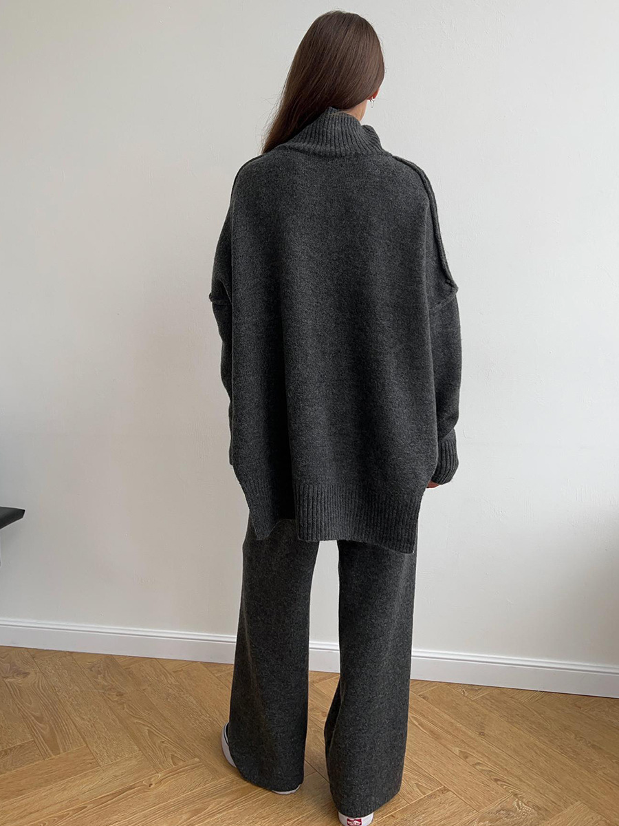 Damen Oversize Strickpullover Weich