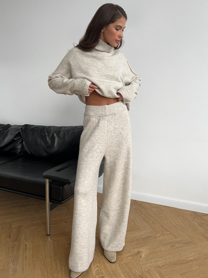 Damen Oversize Strickpullover Weich