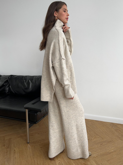 Damen Oversize Strickpullover Weich