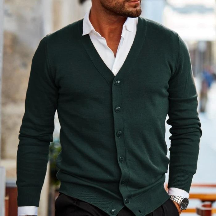 Herren Strickjacke Warm Bequem