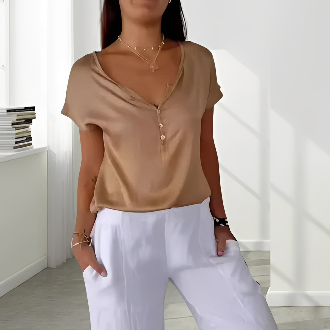 Damen Sommeroberteil Elegantes Leichtes Baumwolle