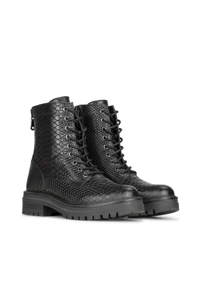 Damen Stiefel Hoch Schmal Leder