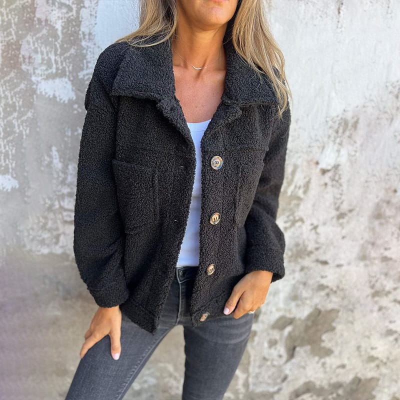 Damen Winterjacke Warm Kuscheliges Innenfutter