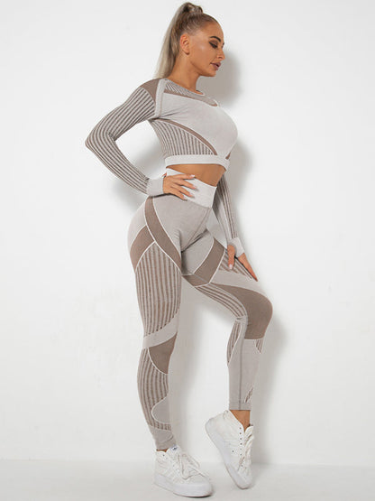 Damen Sportset 2-teilig Strukturiert Modern
