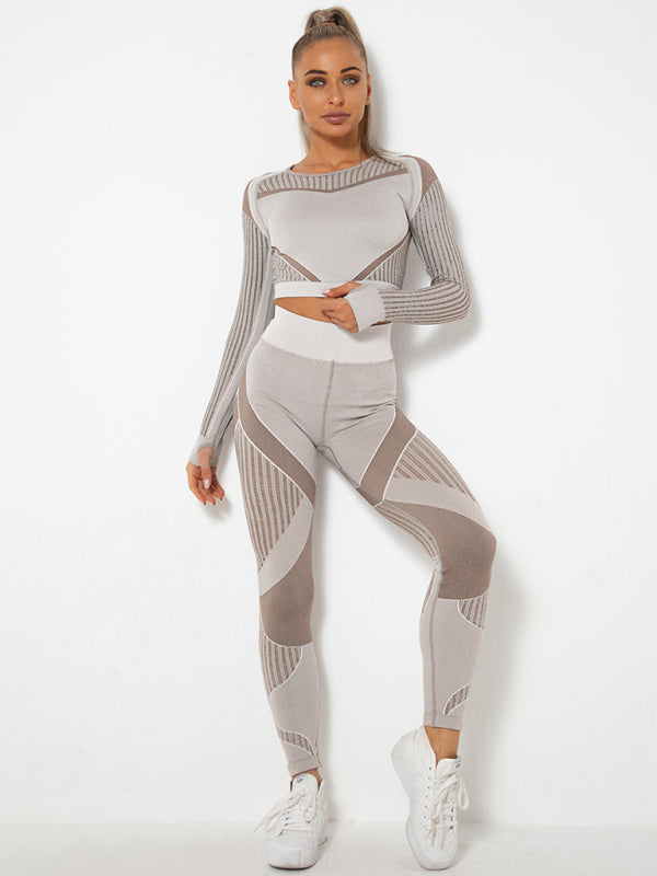 Damen Sportset 2-teilig Strukturiert Modern