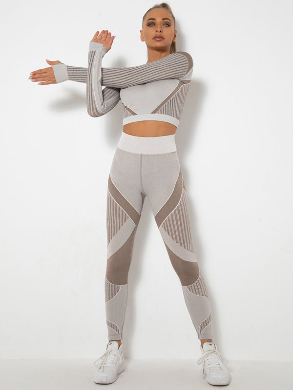 Damen Sportset 2-teilig Strukturiert Modern