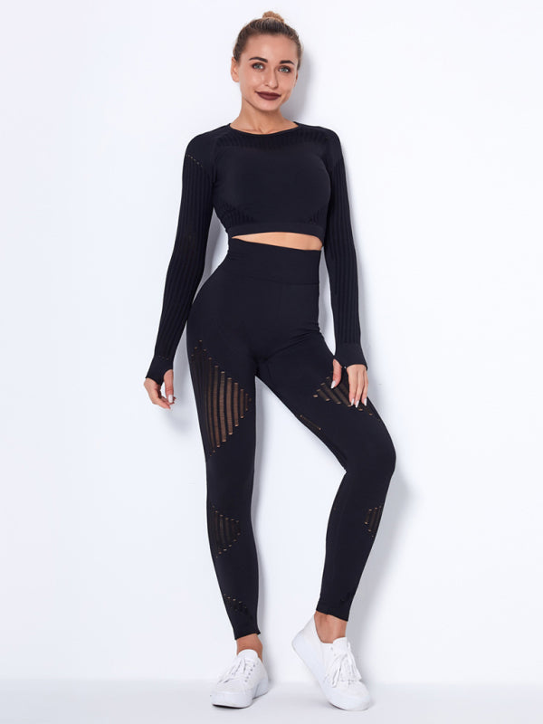 Damen Sportset 2-teilig Strukturiert Modern