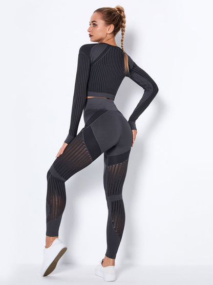 Damen Sportset 2-teilig Strukturiert Modern