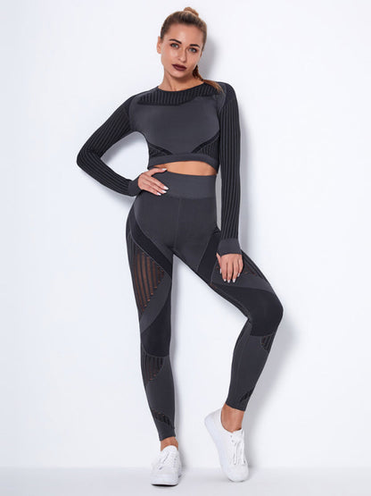 Damen Sportset 2-teilig Strukturiert Modern
