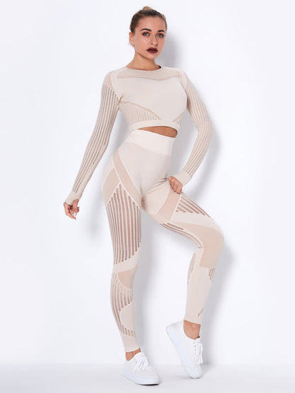 Damen Sportset 2-teilig Strukturiert Modern