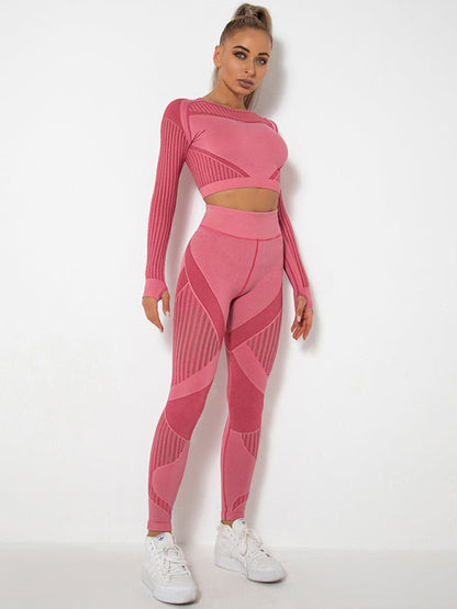 Damen Sportset 2-teilig Strukturiert Modern