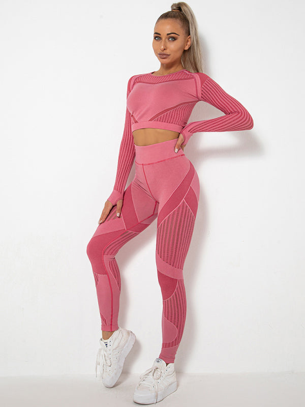 Damen Sportset 2-teilig Strukturiert Modern