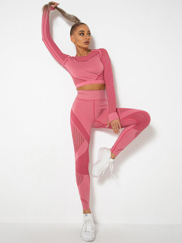 Damen Sportset 2-teilig Strukturiert Modern