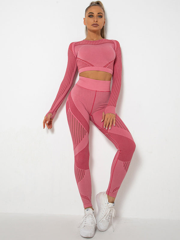 Damen Sportset 2-teilig Strukturiert Modern