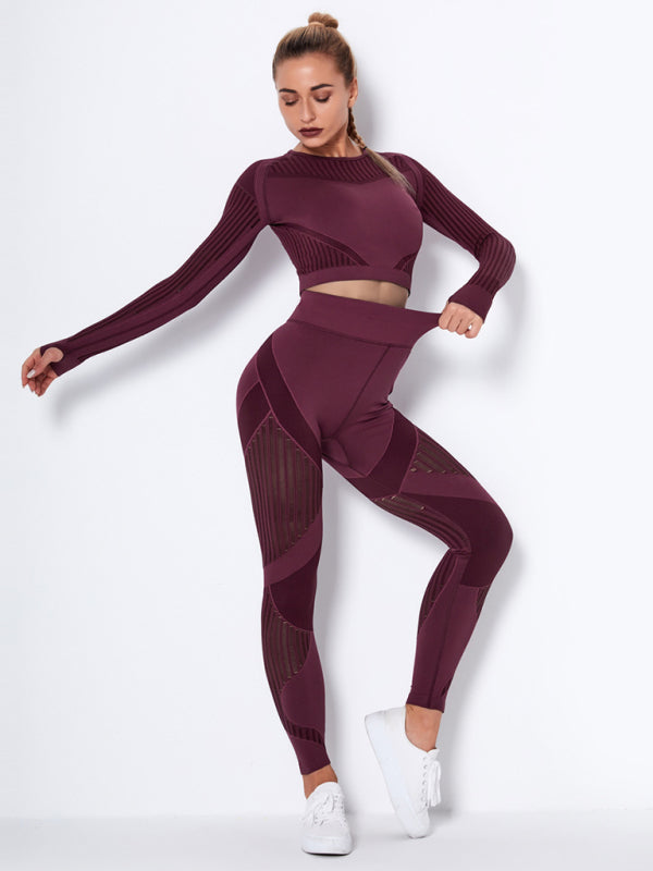 Damen Sportset 2-teilig Strukturiert Modern