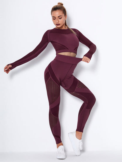 Damen Sportset 2-teilig Strukturiert Modern