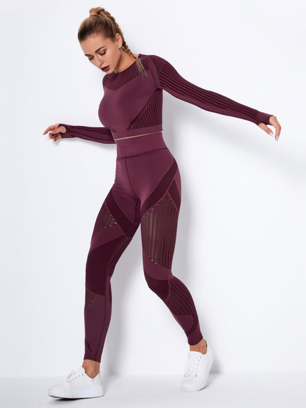 Damen Sportset 2-teilig Strukturiert Modern