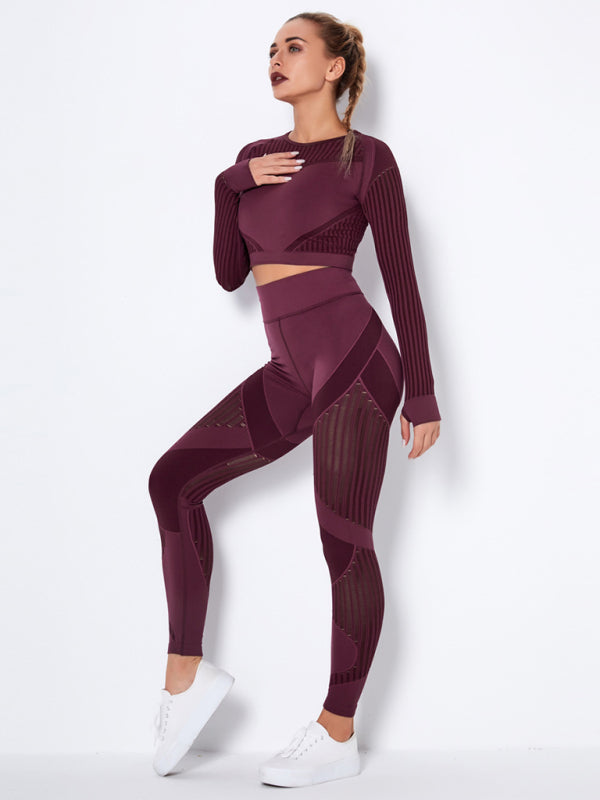 Damen Sportset 2-teilig Strukturiert Modern
