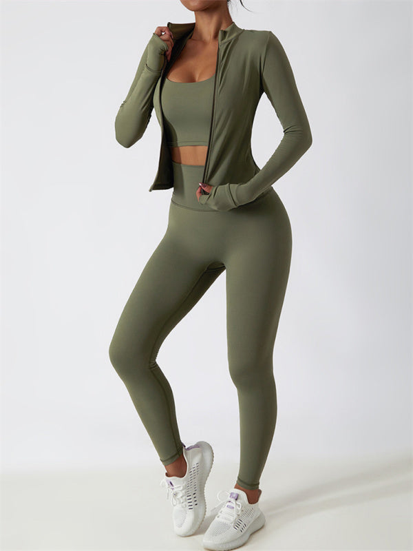Damen Trainingsjacke Langarm Sportlich