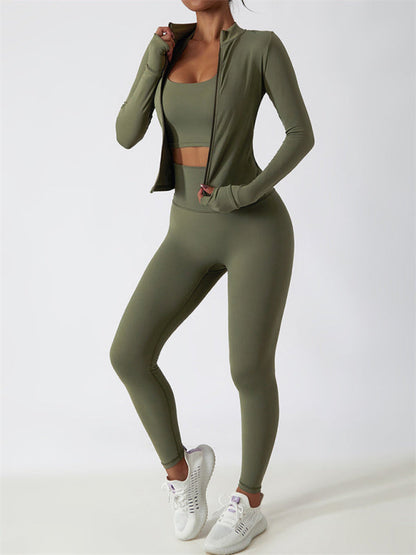 Damen Trainingsjacke Langarm Sportlich