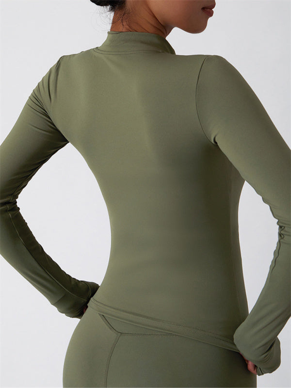 Damen Trainingsjacke Langarm Sportlich