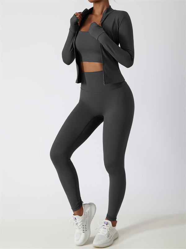 Damen Trainingsjacke Langarm Sportlich