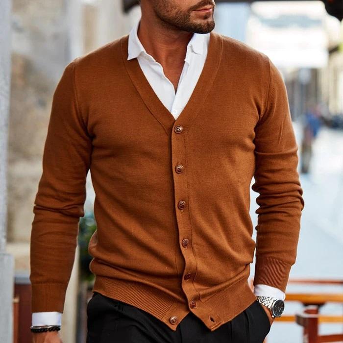 Herren Strickjacke Warm Bequem