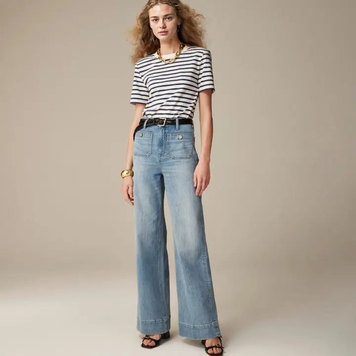 Damen Komfort Jeans Weite Bequem - Norvielle