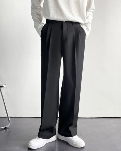 Enzo Damen Anzughose High-Waist Weites Bein