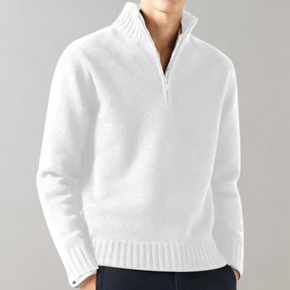 Eleganter Damenpullover Halb-Reißverschluss Modern - Norvielle