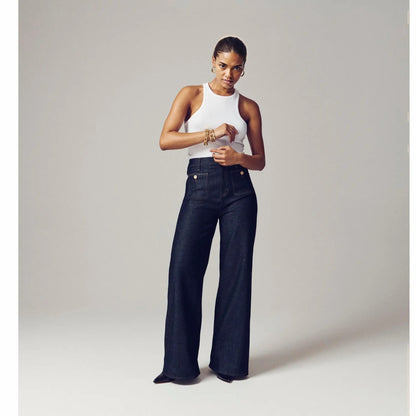 Mia | Komfortable Jeans mit weitem Bein Zendoo.de