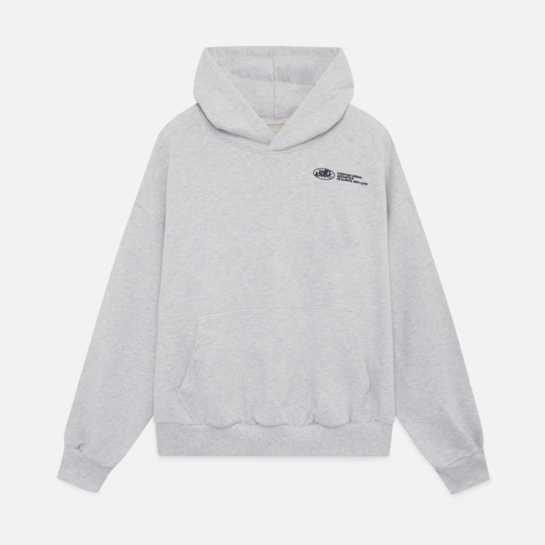 Damen Oversized Hoodie Love Print Groß