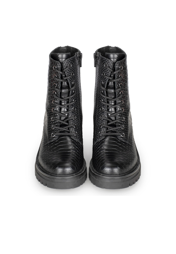 Damen Stiefel Hoch Schmal Leder