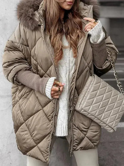 Damen Herren Winter-Pufferjacke Warm - Norvielle