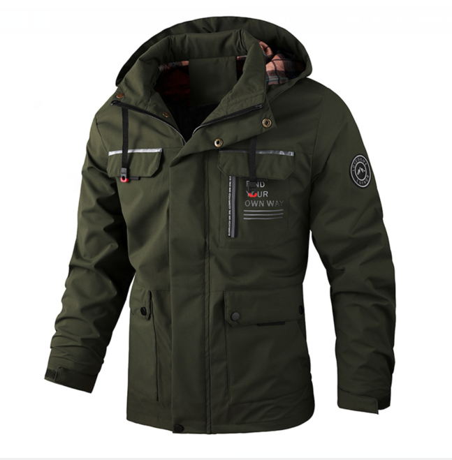Herren Regenjacke Wasserdicht Leicht