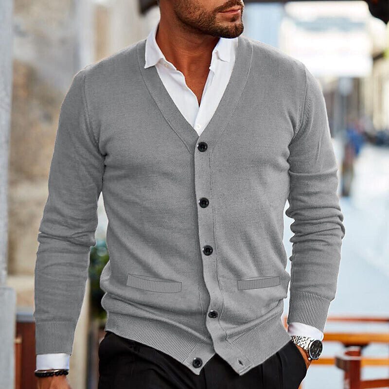 Herren Strickjacke Warm Bequem