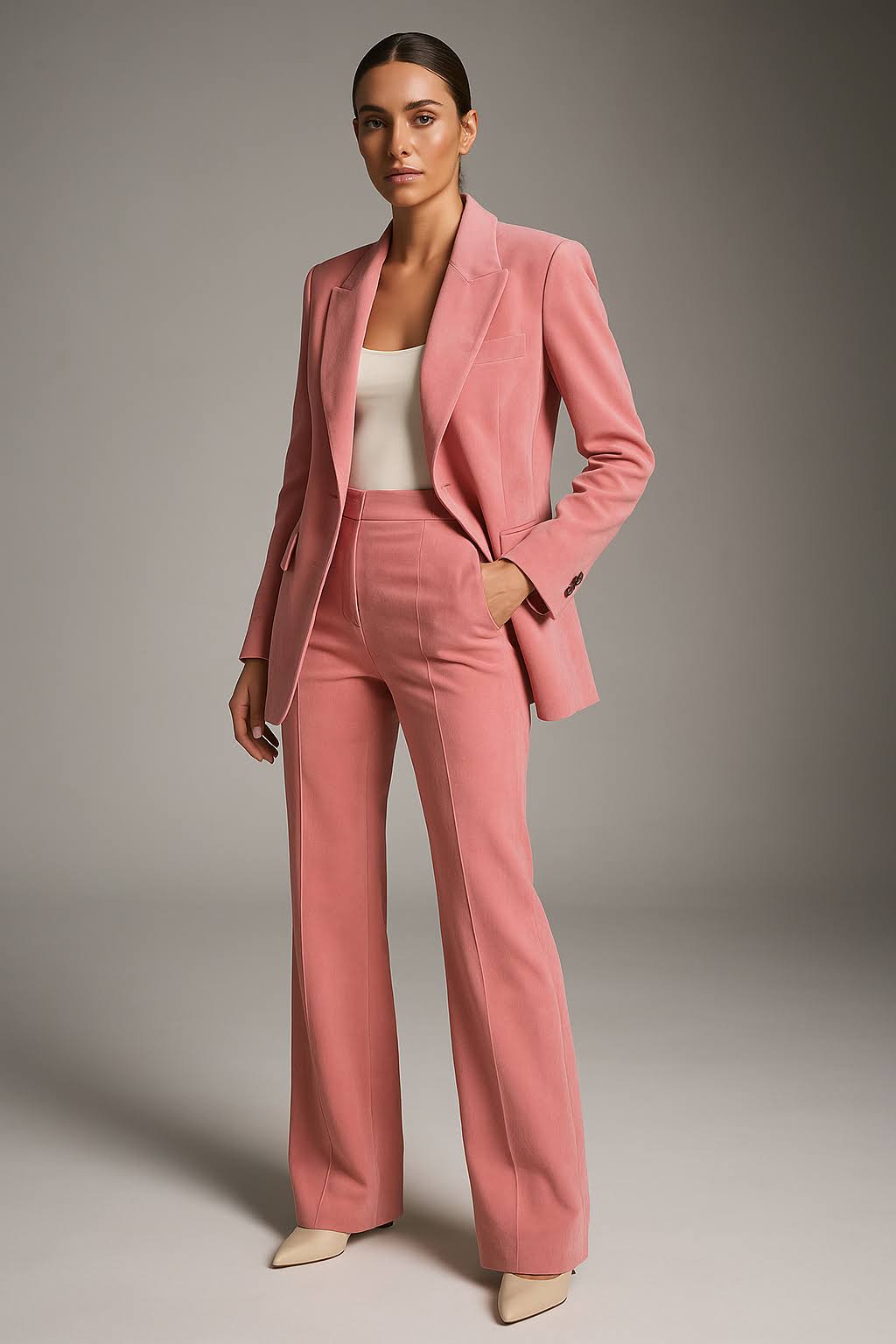 Damen Business Anzug Zweiteilig Blazer Hose - Norvielle