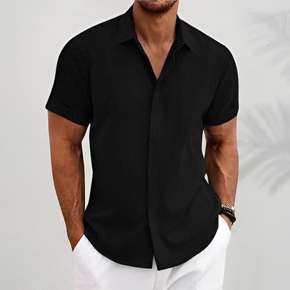 Herren Slim-Fit Hemd Modern Knöpfe