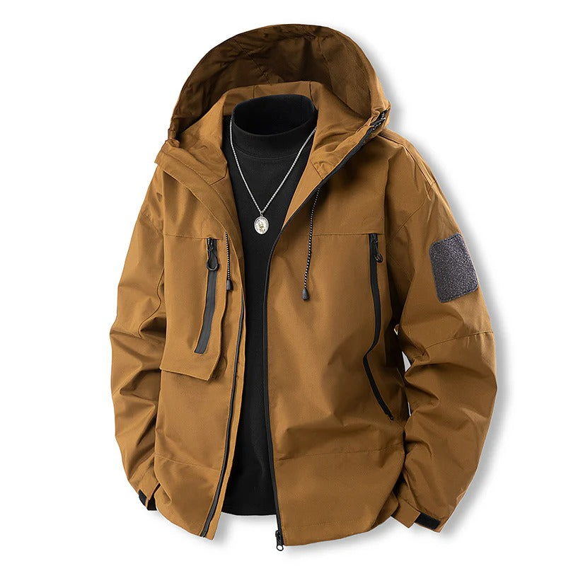 Wasserdichte Outdoorjacke Atmungsaktiv mit Kapuze - Norvielle