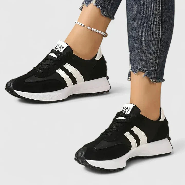 Damen Retro Schnürschuhe Farben Frühling - Norvielle