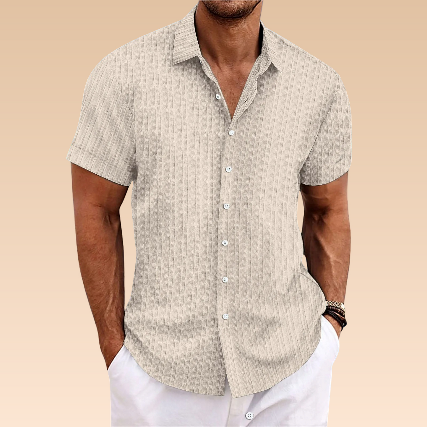 Herren Bluse Leicht Atmungsaktiv Sommer