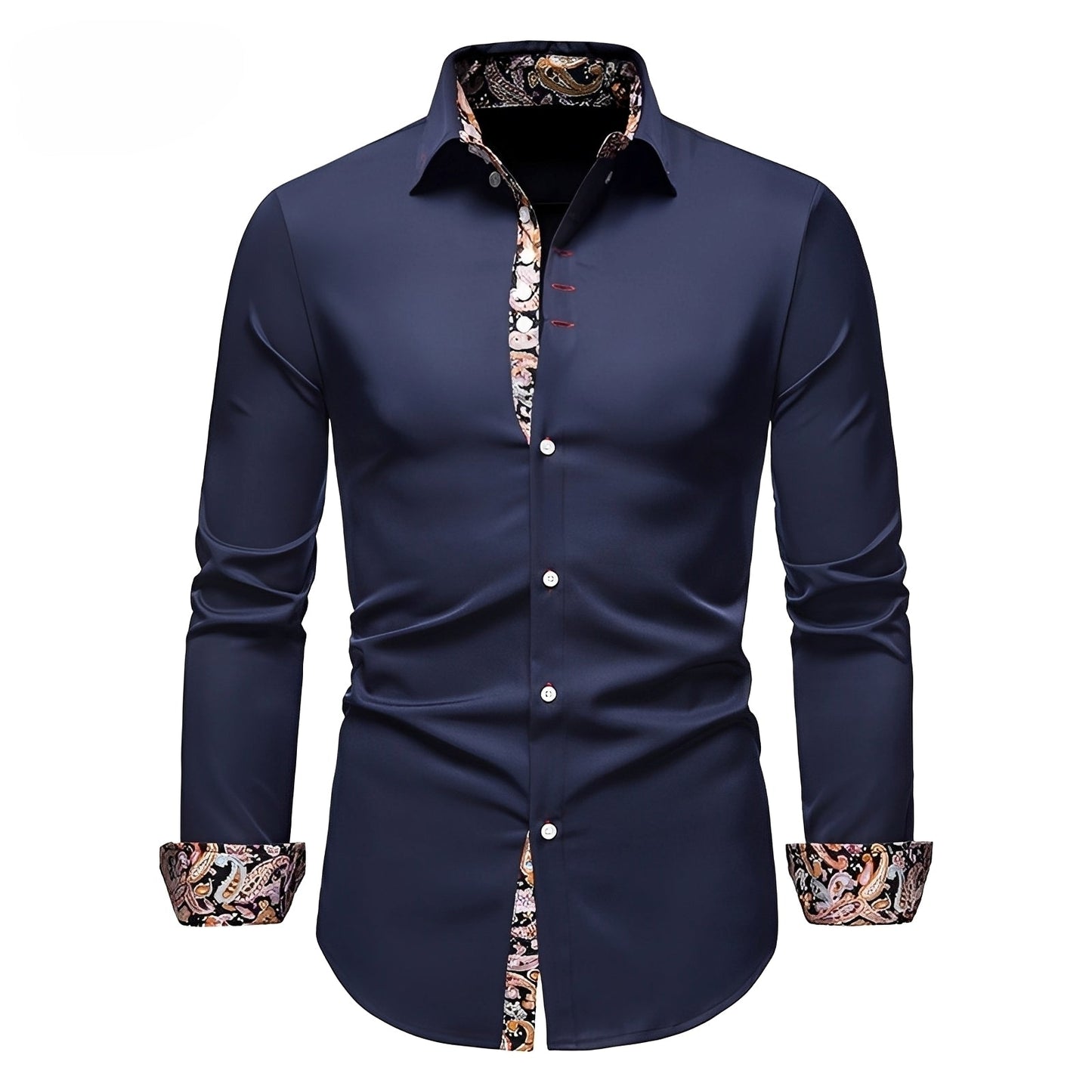 Herren Langarmhemd SlimFit Elegantes Design