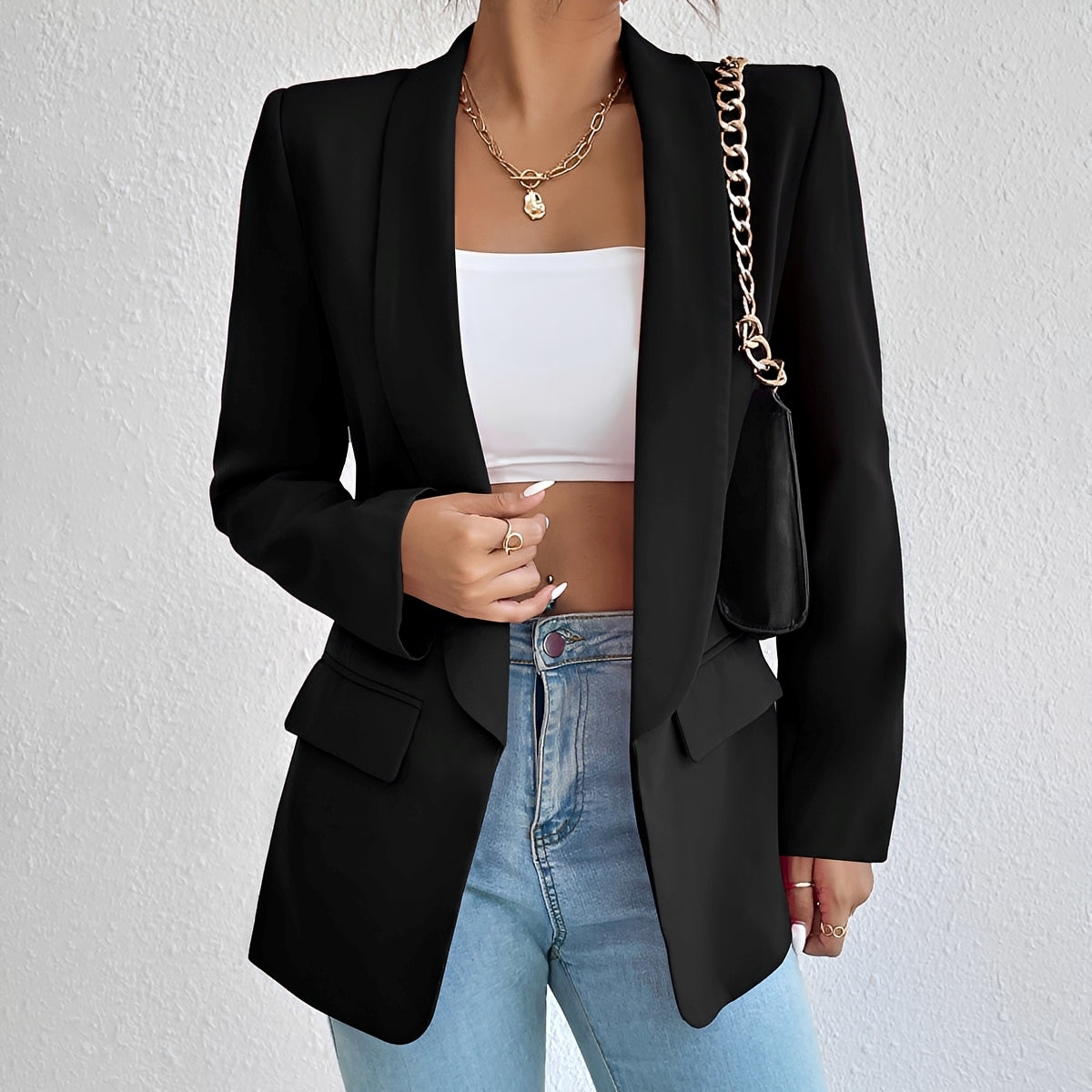 Damen Blazer Elegantes Taillenmodell Modern