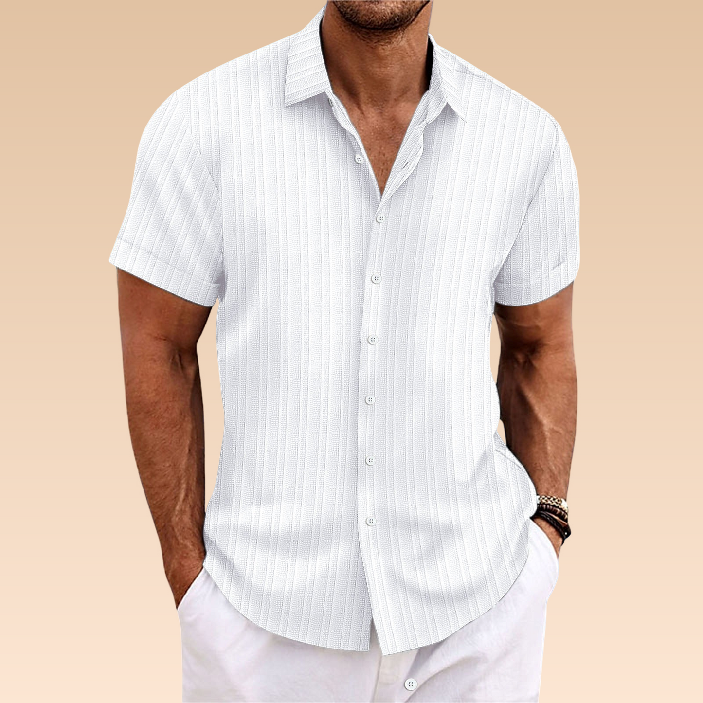 Herren Bluse Leicht Atmungsaktiv Sommer