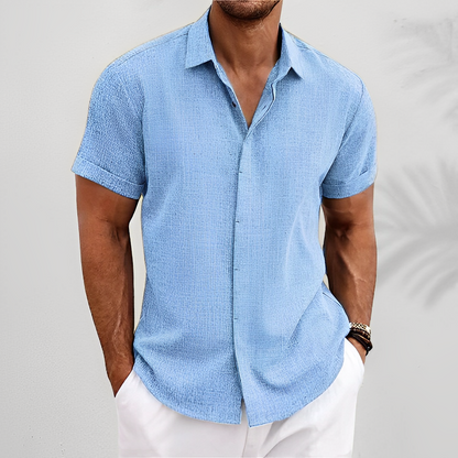 Herren Slim-Fit Hemd Modern Knöpfe